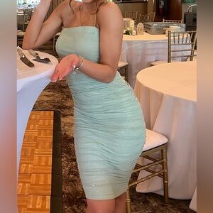 Macy's Strapless Mint Dress